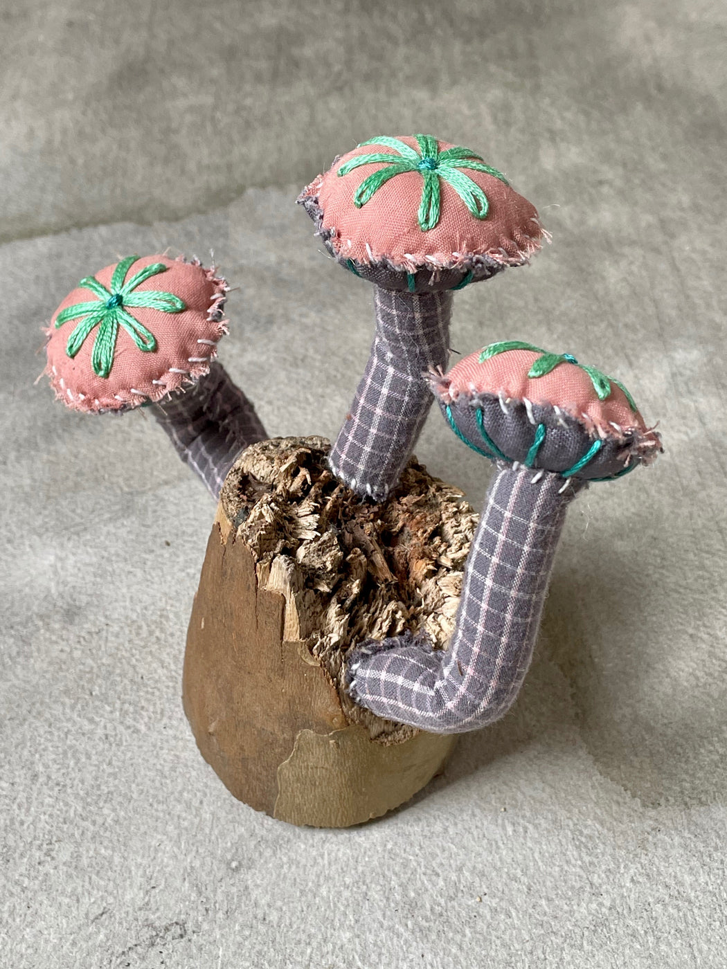 Fabric "Fungi" Sculpture by Amanda Adams