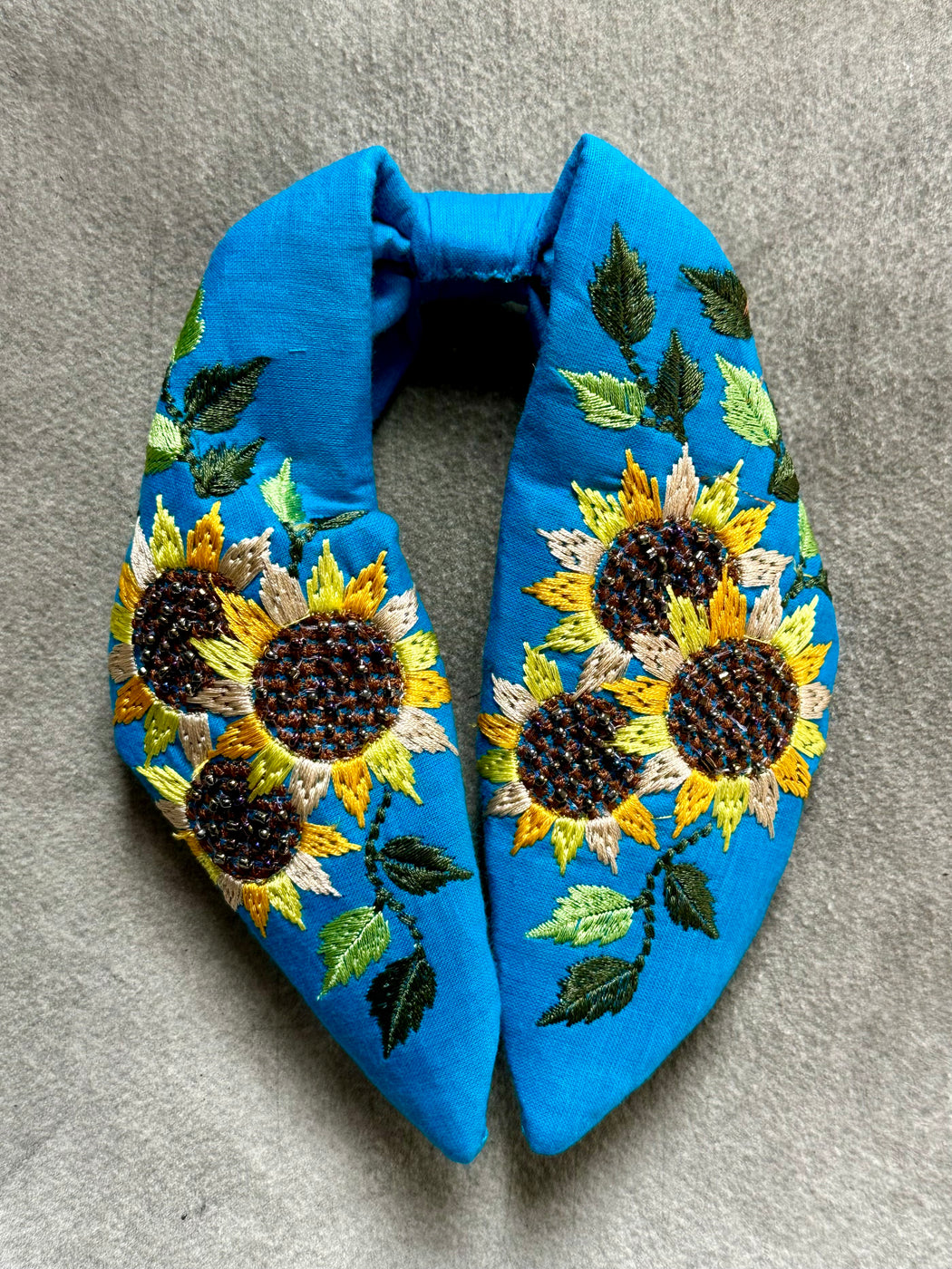 "Sunflowers" Embroidered Headband