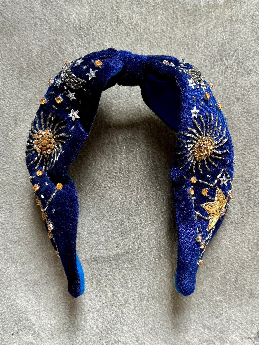 "Starry Night" Embroidered Headband