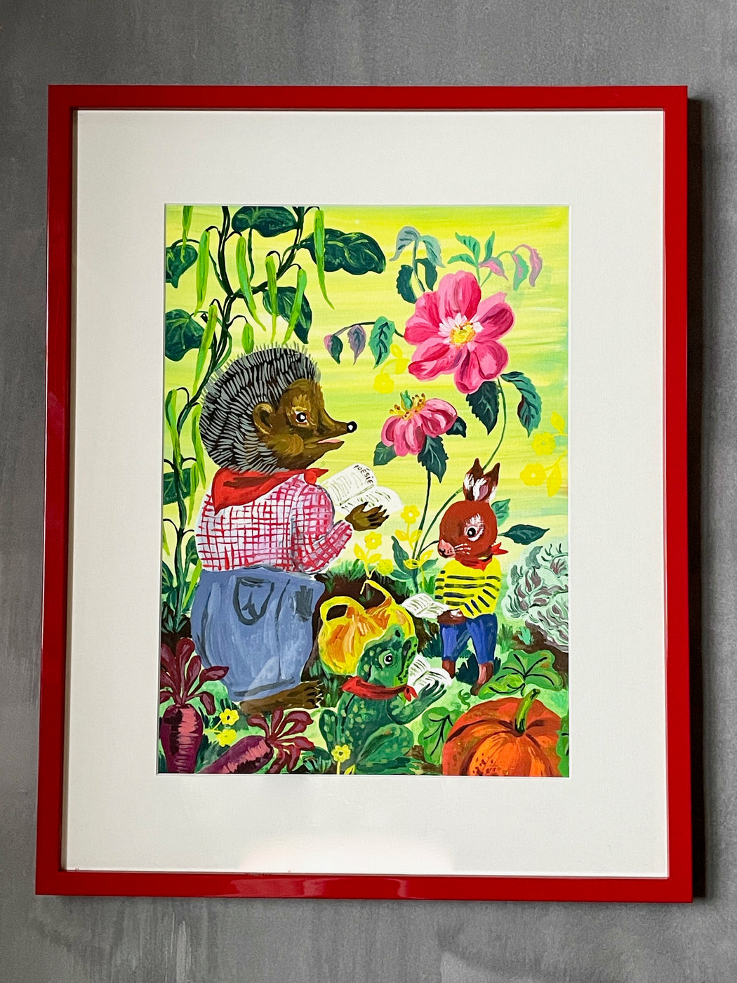 Nathalie Lete "The Hour of Poetry" Large Framed Art Print