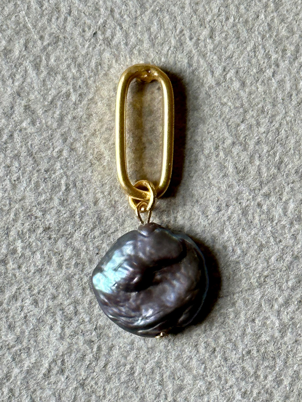 "Oval Drop" Pearl Earring by Karine Sultan
