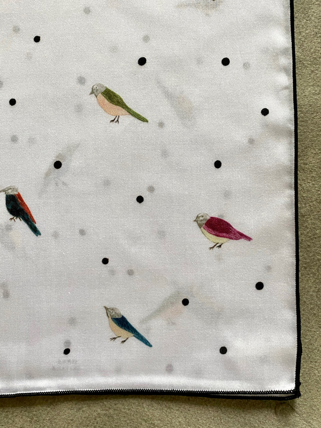 Japanese Kerchief "Bird Conversation"by Hana Akiyama