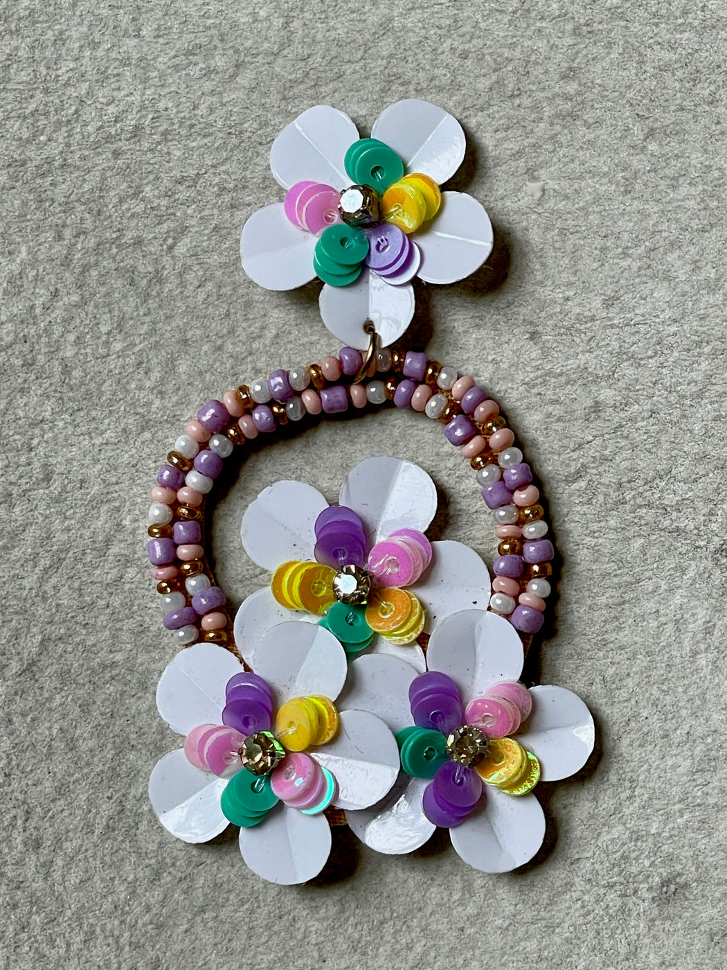 "Pastel Bouquet" Beaded Earrings