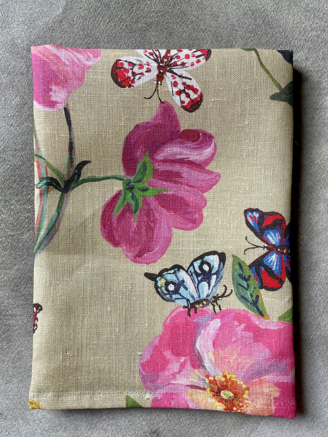Nathalie Lete "Roses" Linen Tea Towel