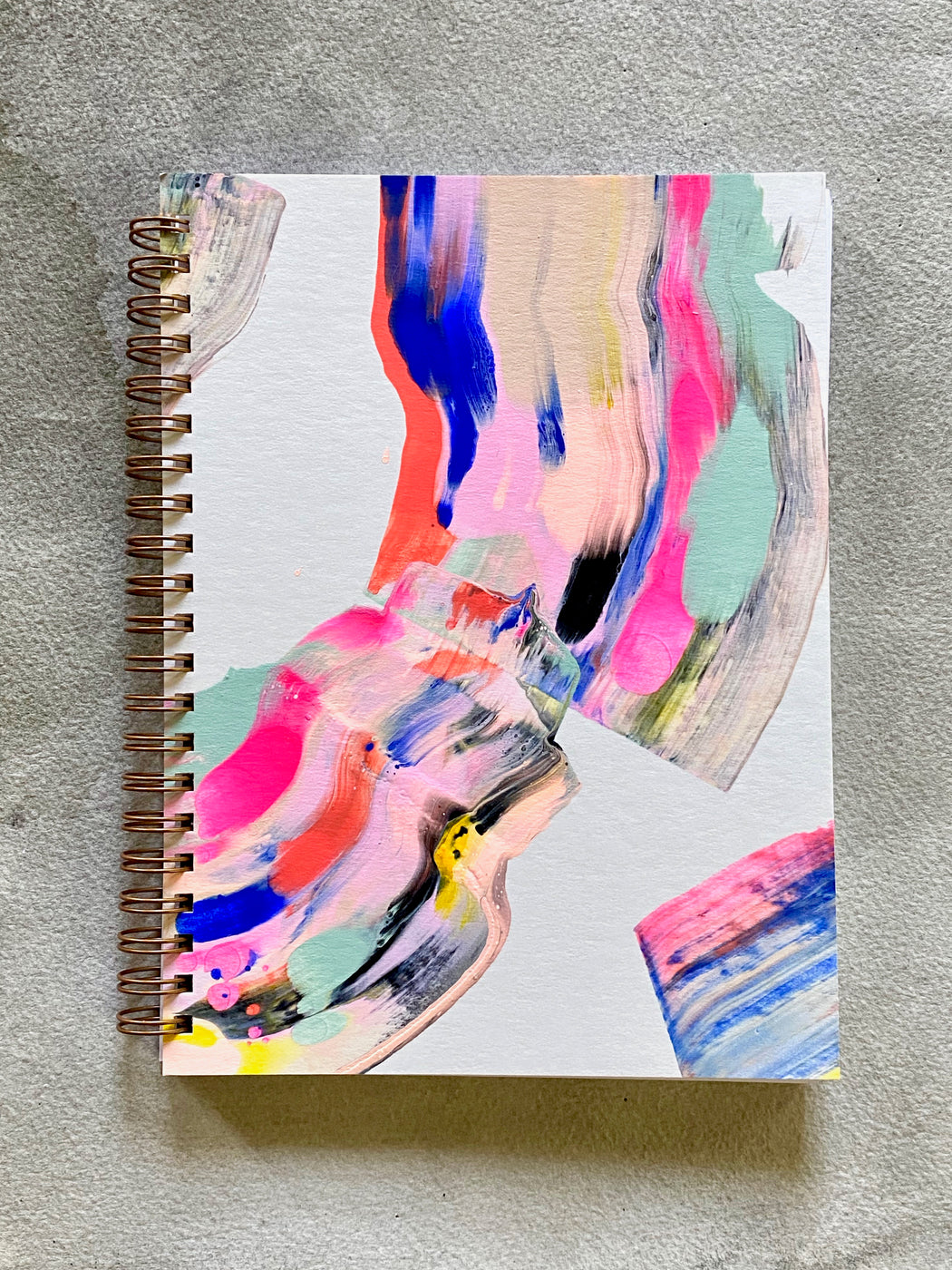 "Candy Swirl" Hand-Painted Lined Journal