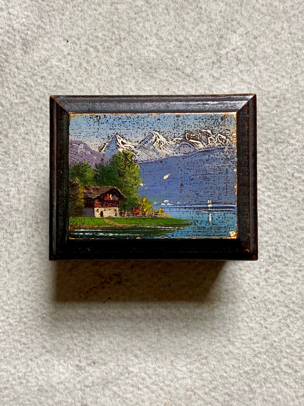 Vintage Souvenir Ware Stamp Box