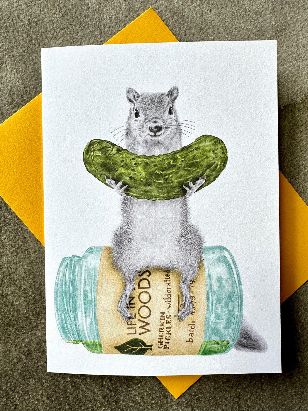 "Violet Mortimer Fox Squirrel"  Card