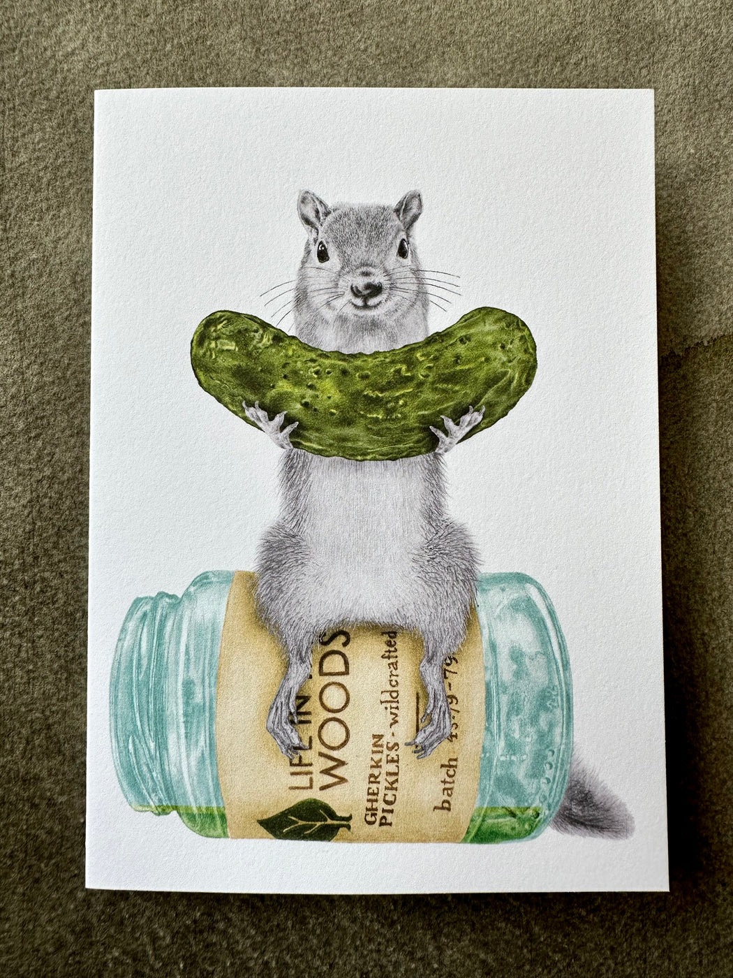 "Violet Mortimer Fox Squirrel"  Card