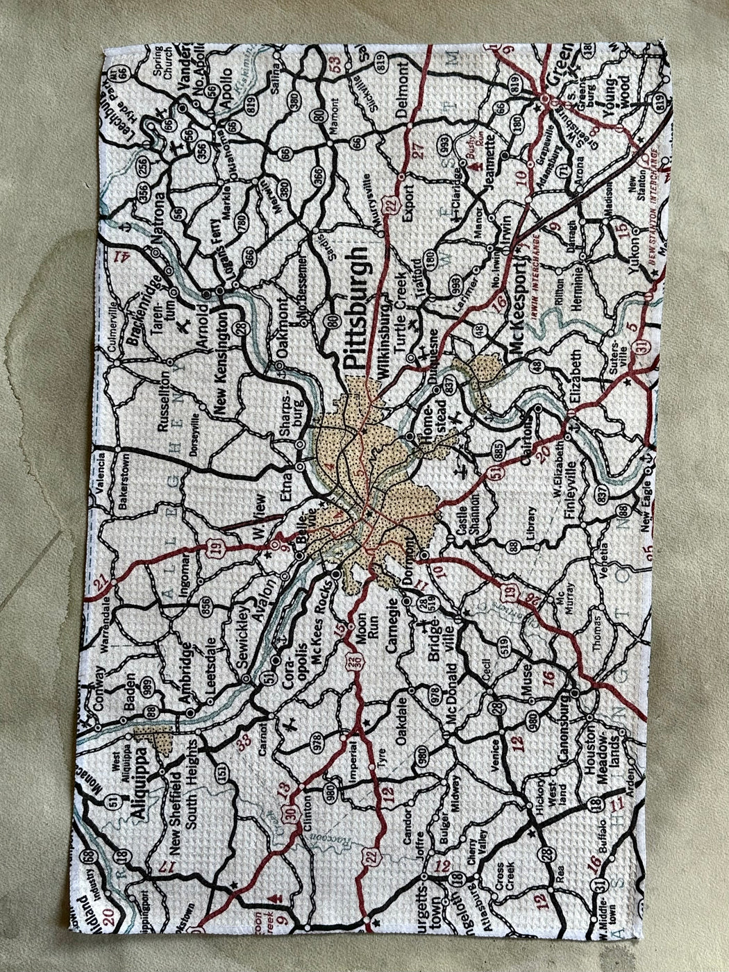 "Pittsburgh" Tea Towel