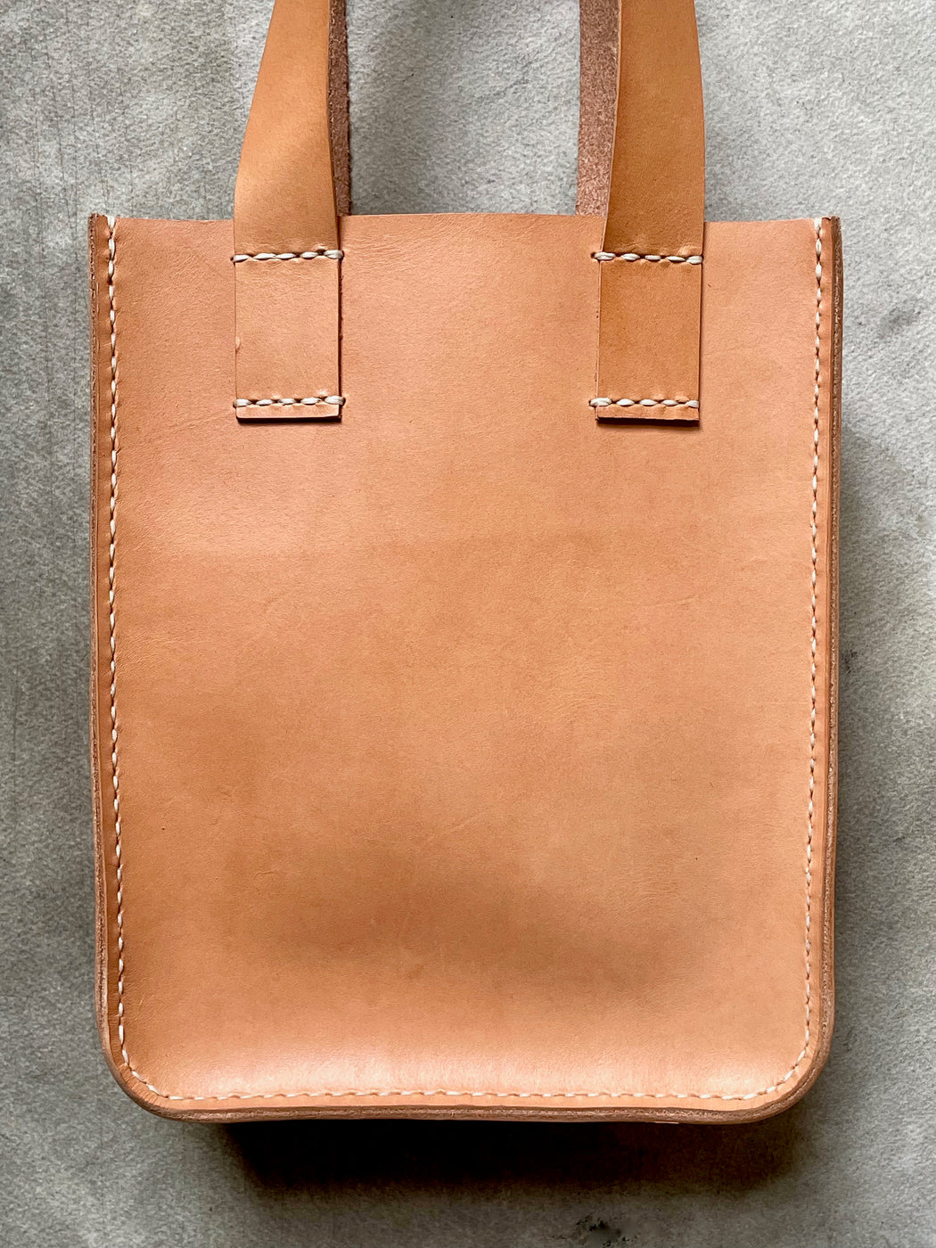 Natural Leather Tote by Made Solid