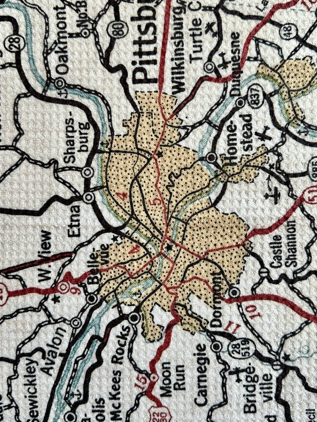 "Pittsburgh" Tea Towel
