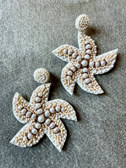 "Starfish" Beaded Earrings