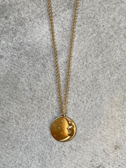 "Golden Moon" Pendant by Collarbone