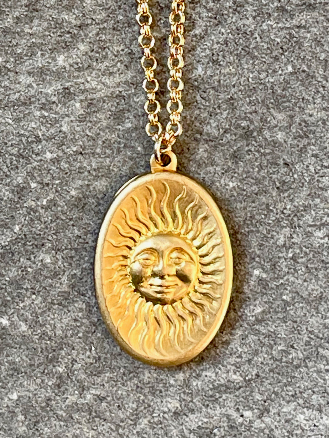"Golden Sun" Pendant by Collarbone