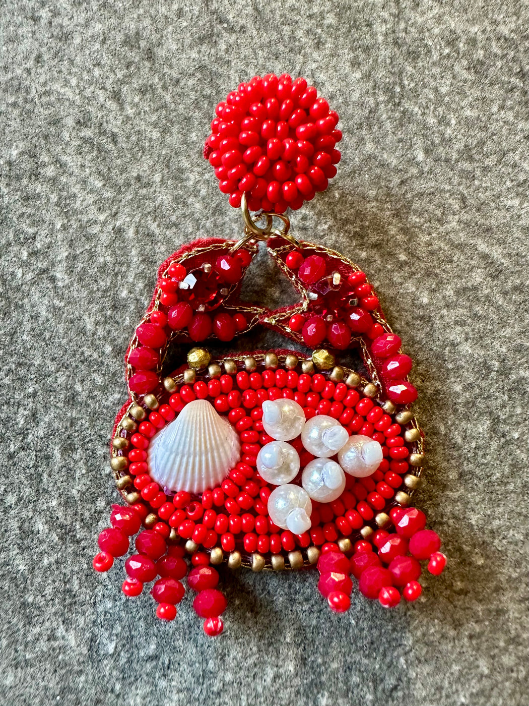 "Crabs" Beaded Earrings