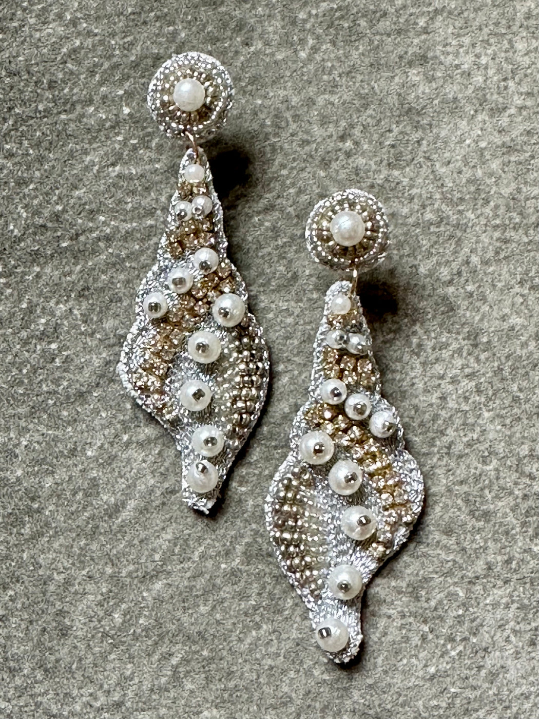 "Shell" Beaded Earrings