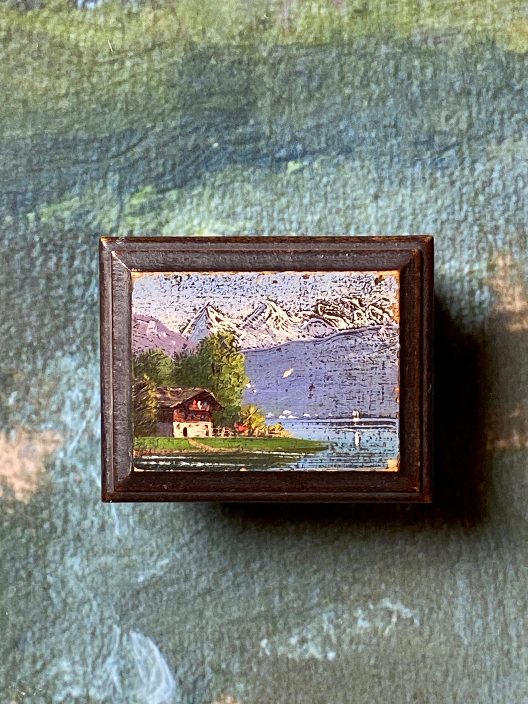 Vintage Souvenir Ware Stamp Box