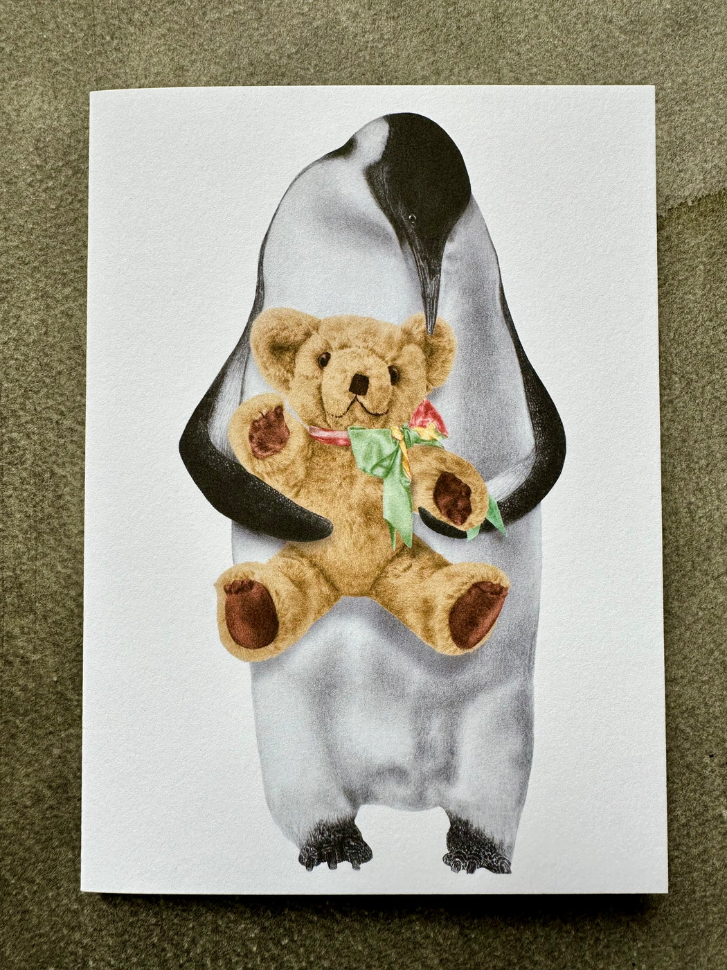 Emperor Penguin and Teddy Card