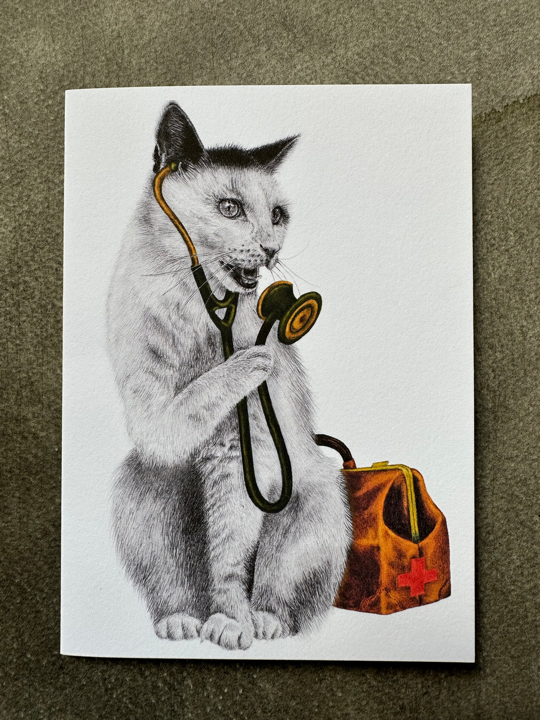 "Tam Estavida Cat" Card