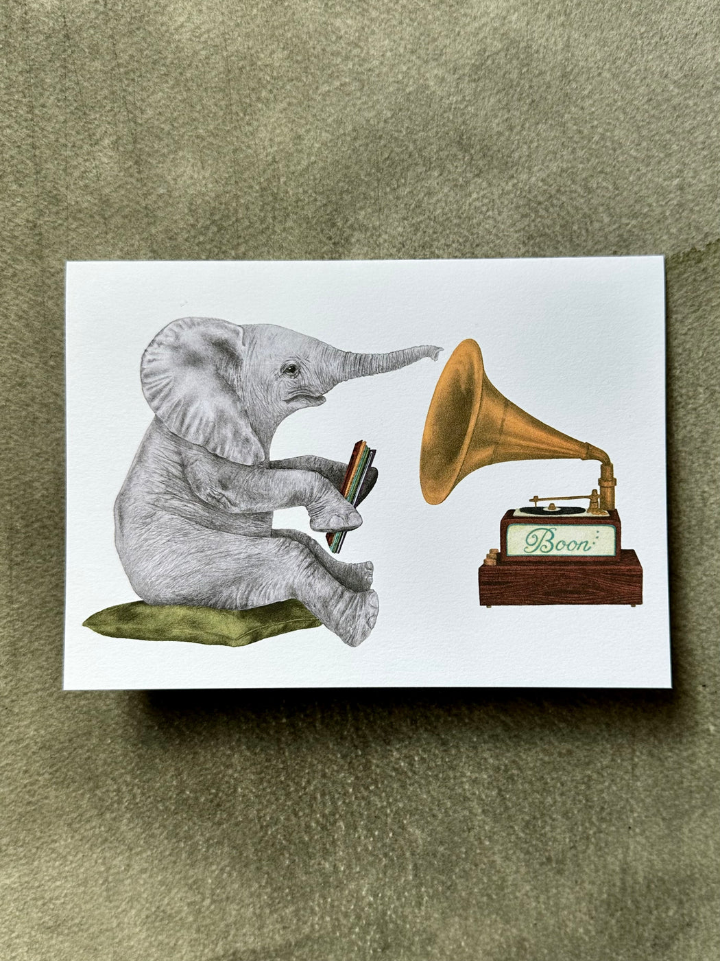 "Newton Chapel African Elephant" Card