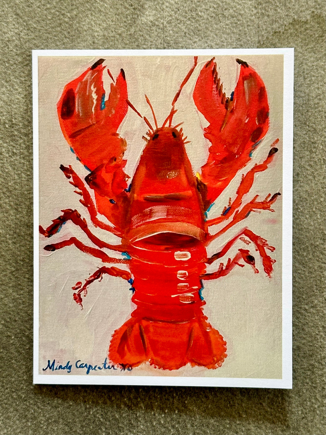 "Lobster" Card by Mindy Carpenter