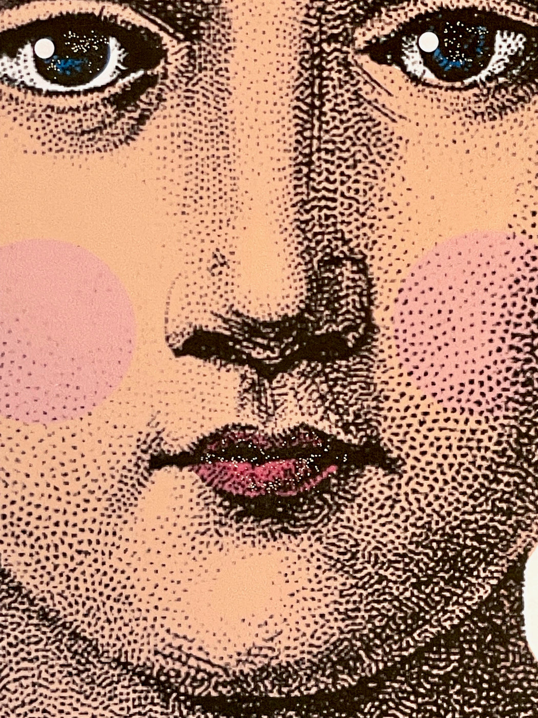 "Alice Up Close and Personal" Greeting Card