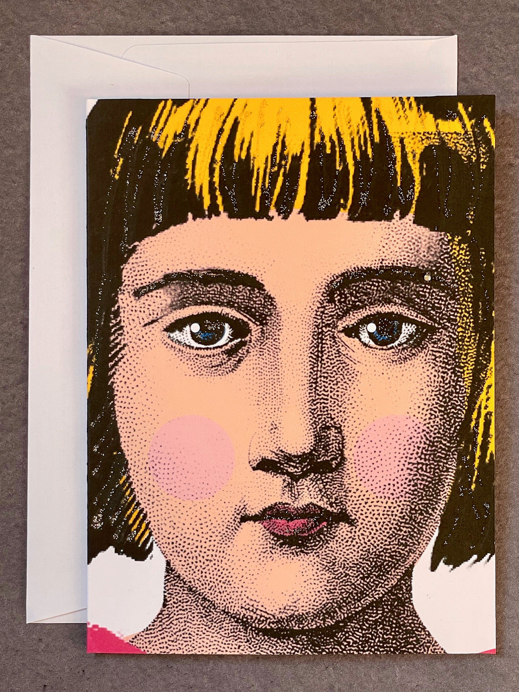 "Alice Up Close and Personal" Greeting Card