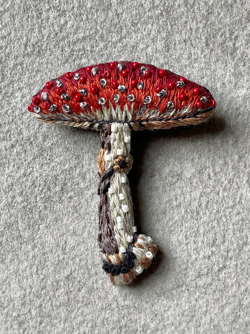 "Mushroom" Brooch by Trovelore