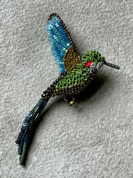 "Hummingbird" Brooch by Trovelore