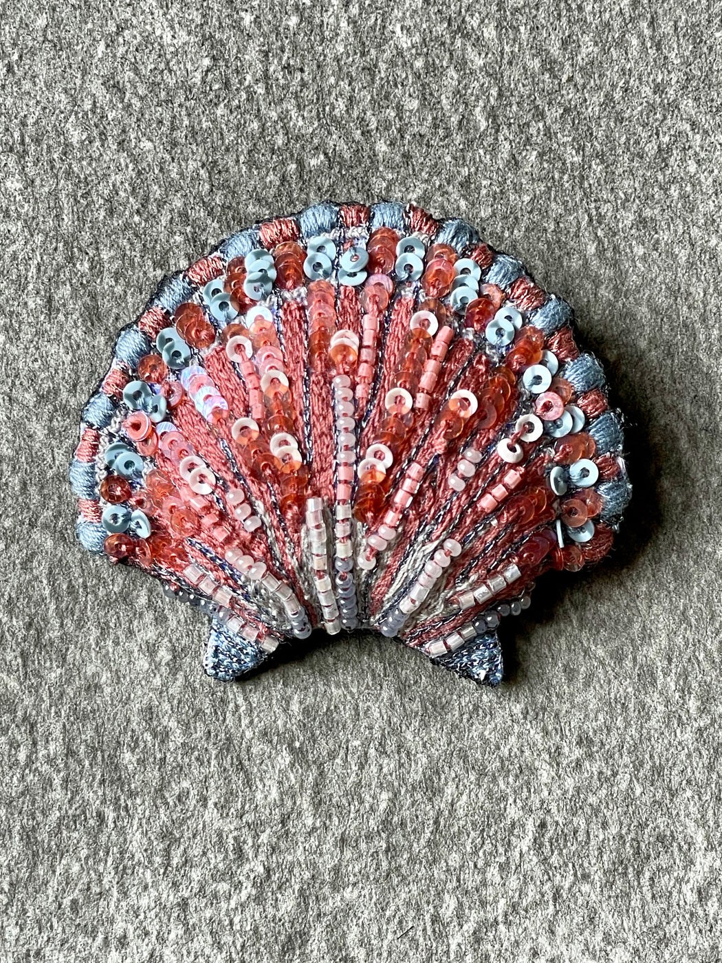 "Scallop Shell" Brooch by Trovelore