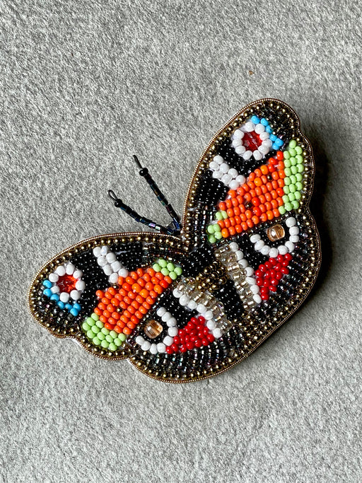 "Butterfly" Beaded Brooch by Hellen van Berkel