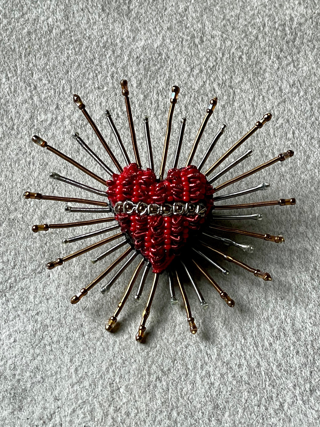 "Sacred Heart" Brooch by Trovelore