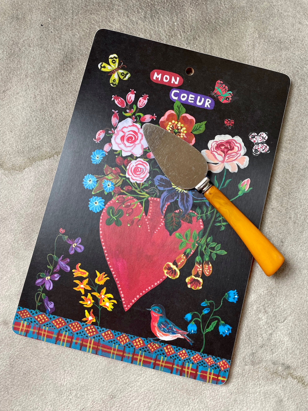 Nathalie Lete "Mon Coeur" Cutting Board
