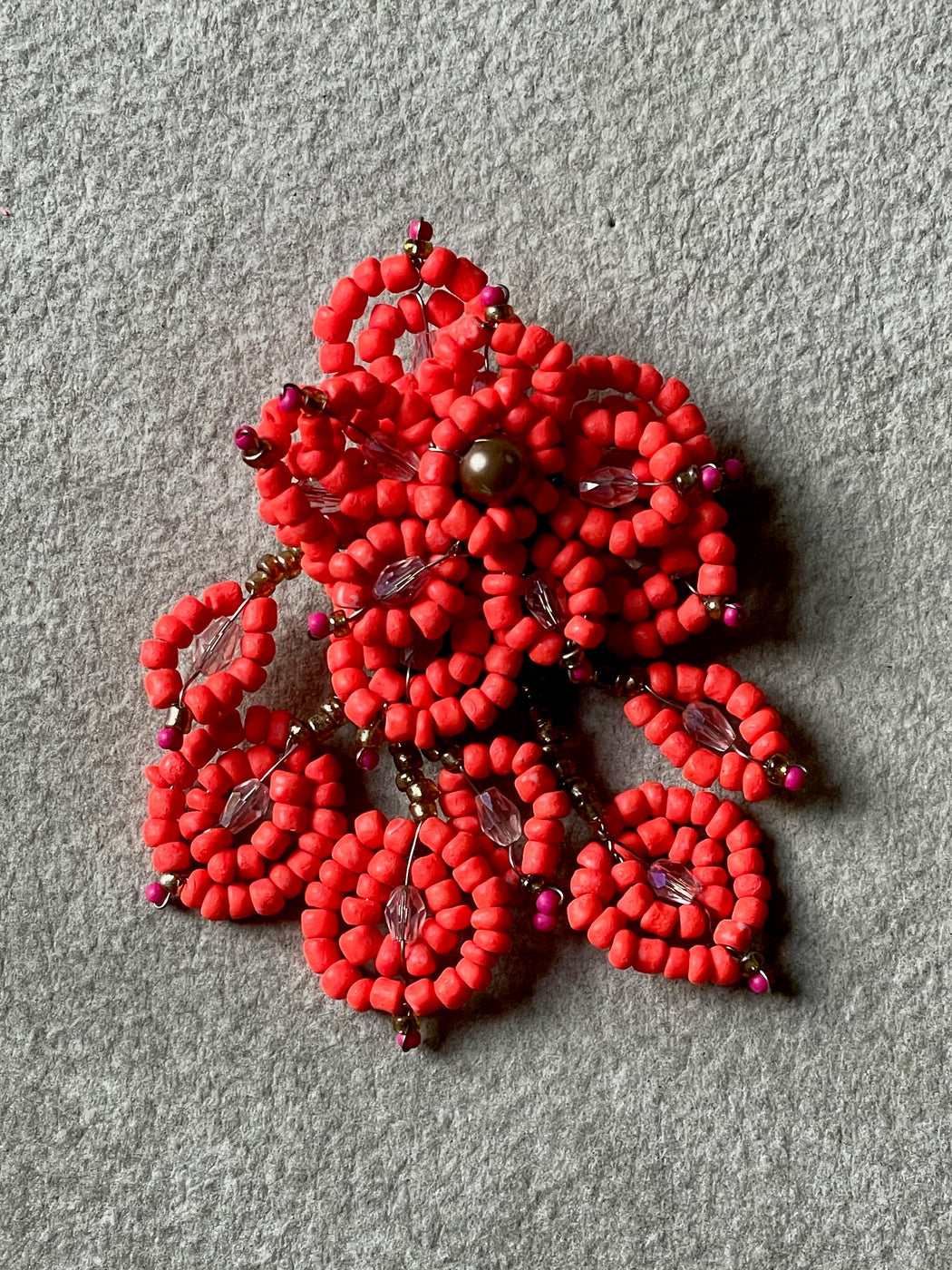 "Cloral Cluster" Beaded Earrings
