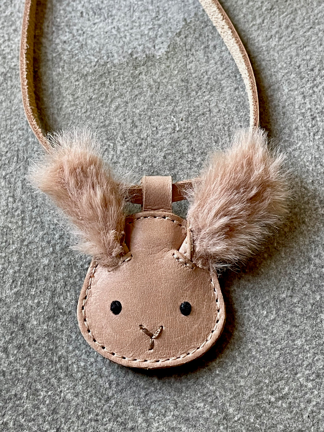 Donsje Leather "Winter Bunny" Necklace