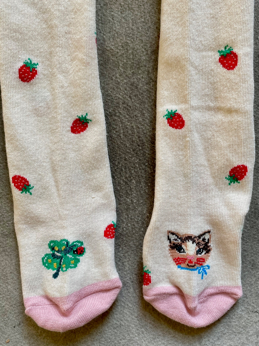 "Cats and Strawberries" Baby Tights by Nathalie Lete
