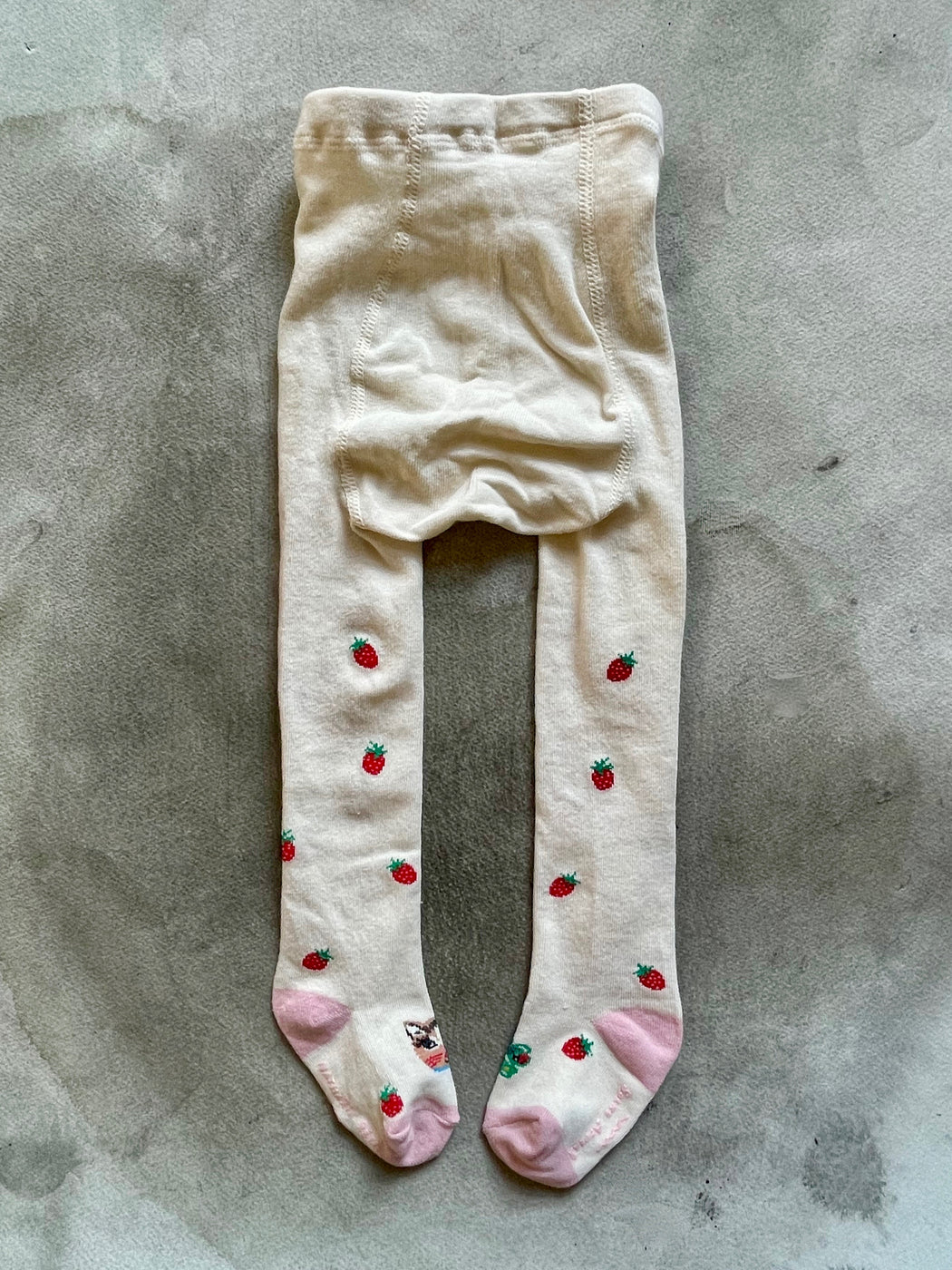 "Cats and Strawberries" baby tights by Nathalie Lete