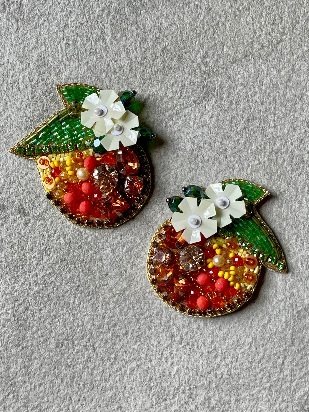 "Fruit Cocktail" Beaded Earrings