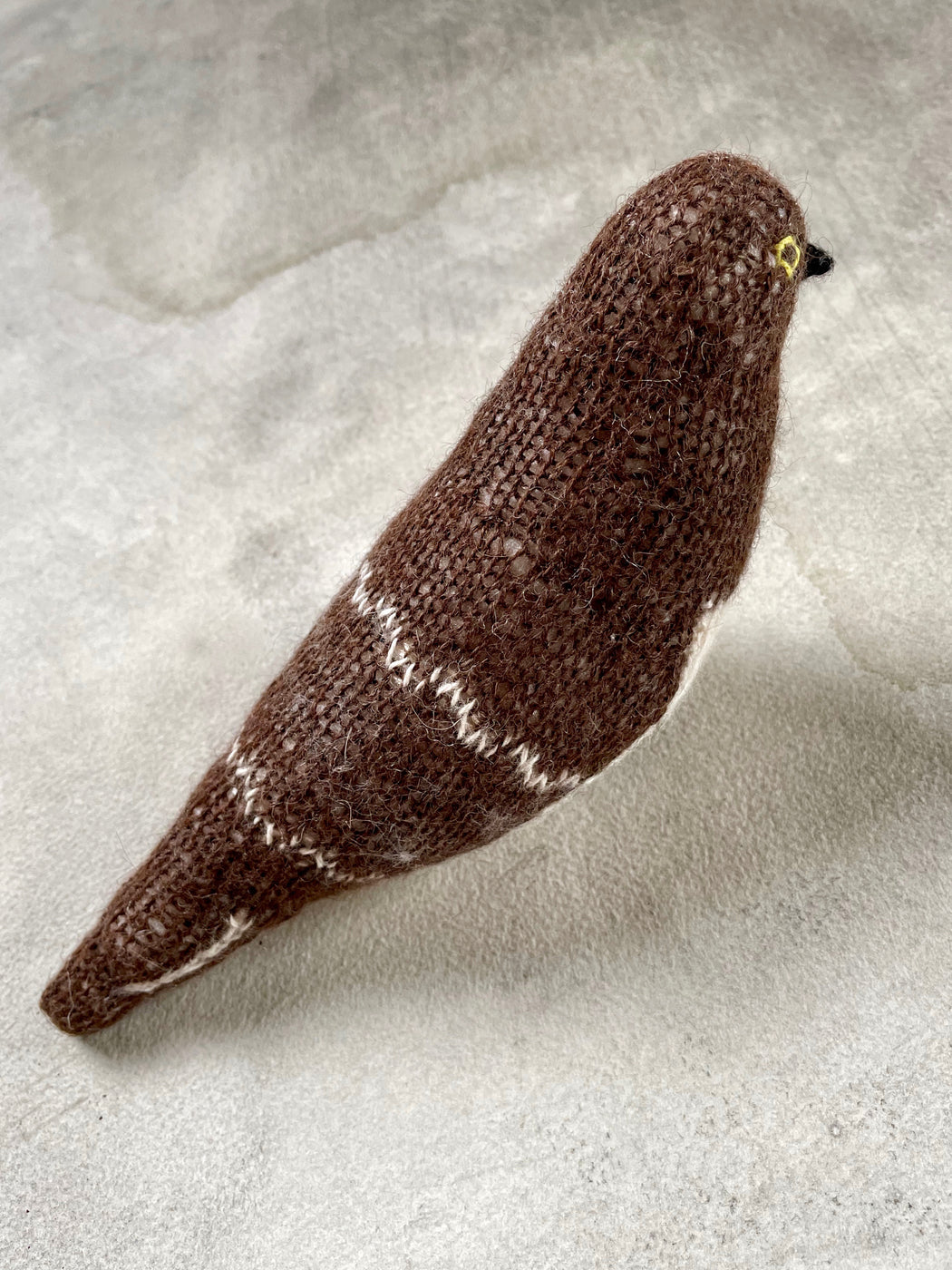 Hand-Knitted Mourning Dove