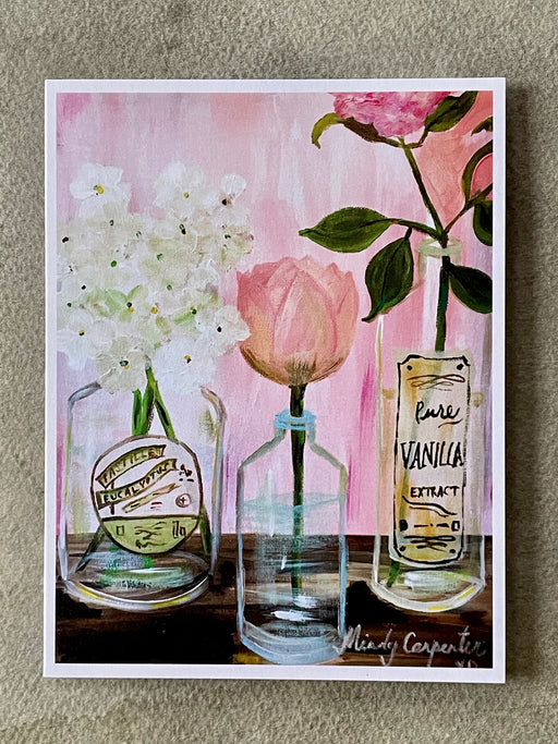"Pink Petals" Card by Mindy Carpenter