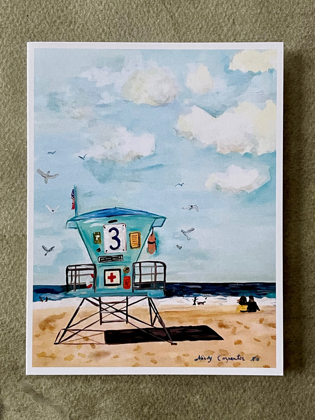 "Beach Day" Card by Mindy Carpenter