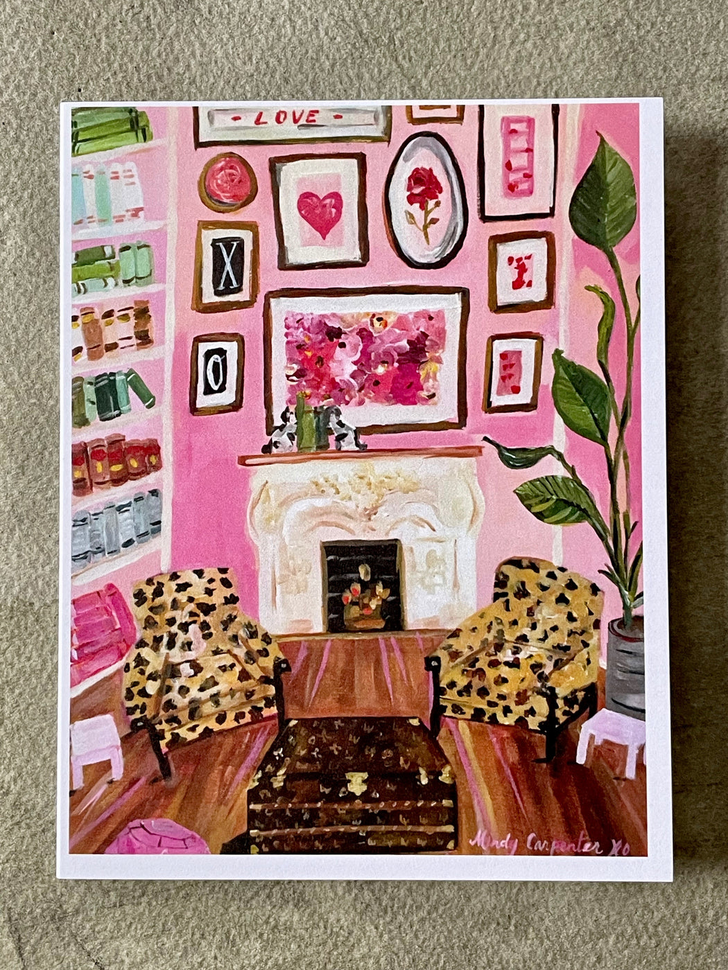 "Leopard and Louis" Card by Mindy Carpenter