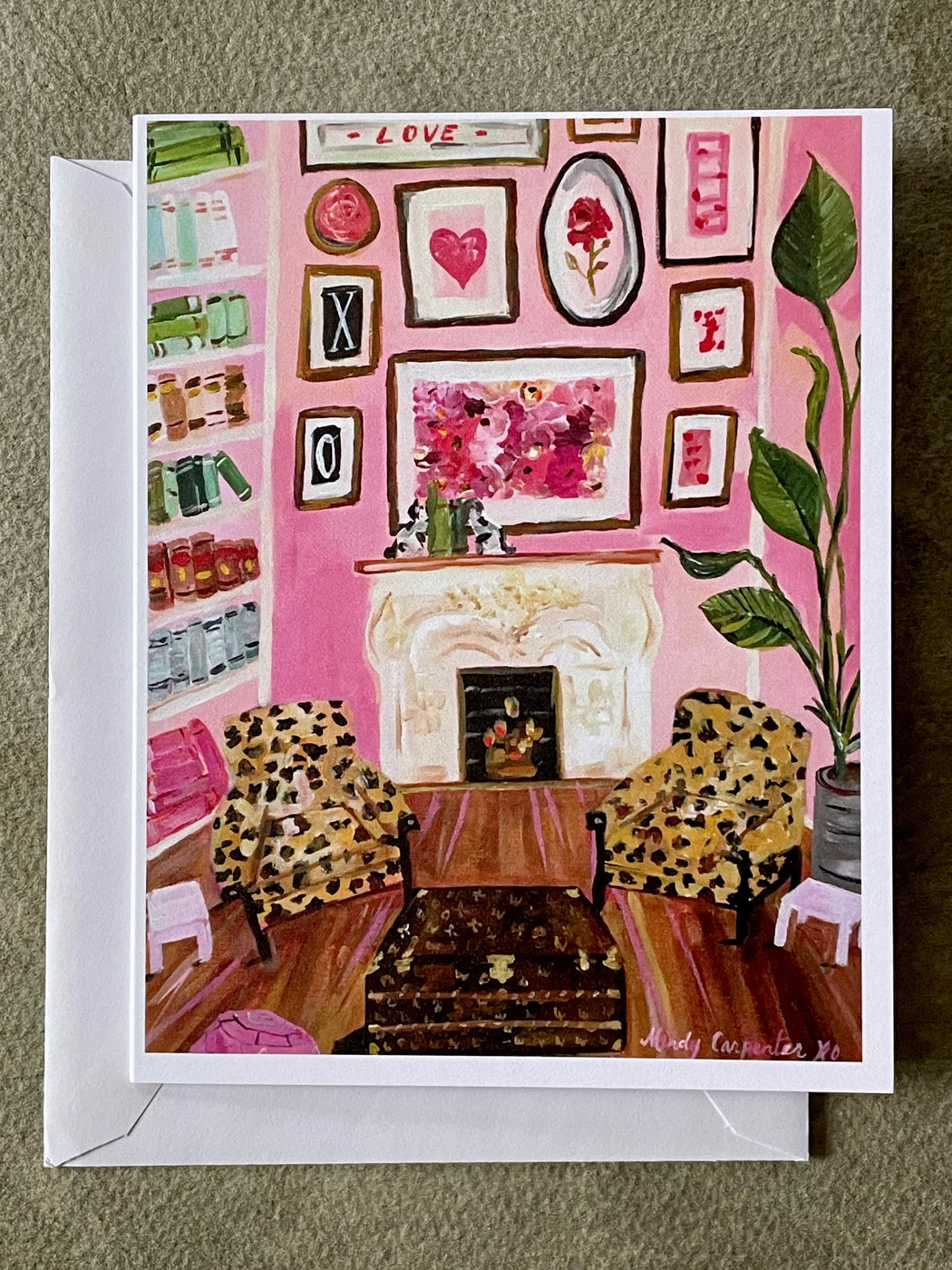 "Leopard and Louis" Card by Mindy Carpenter