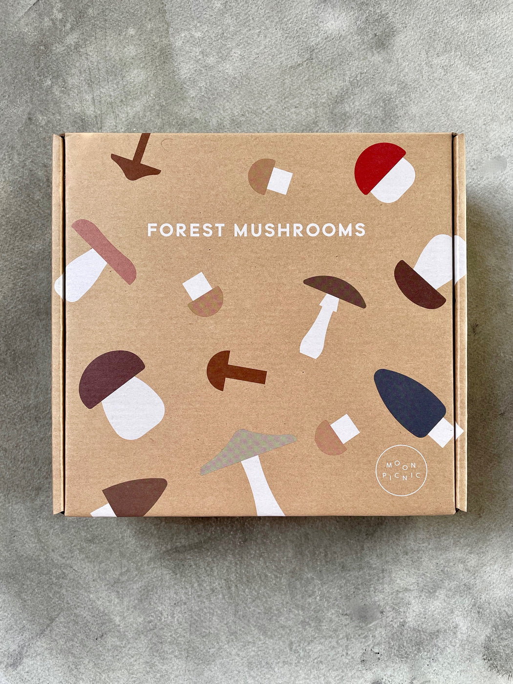 Moon Picnic Wooden Forest Mushrooms