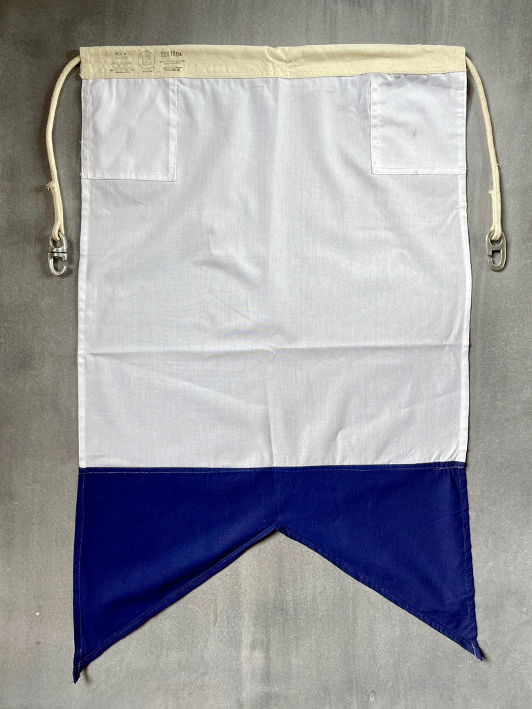 Nautical Flag Apron - Navy Tail