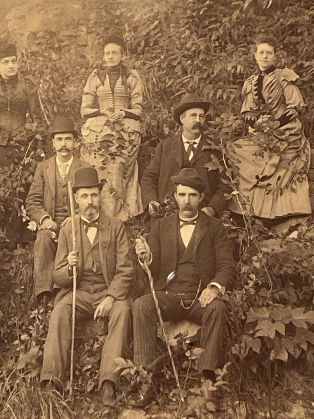 Vintage Tramp Art Picture Frame - French Lick Springs