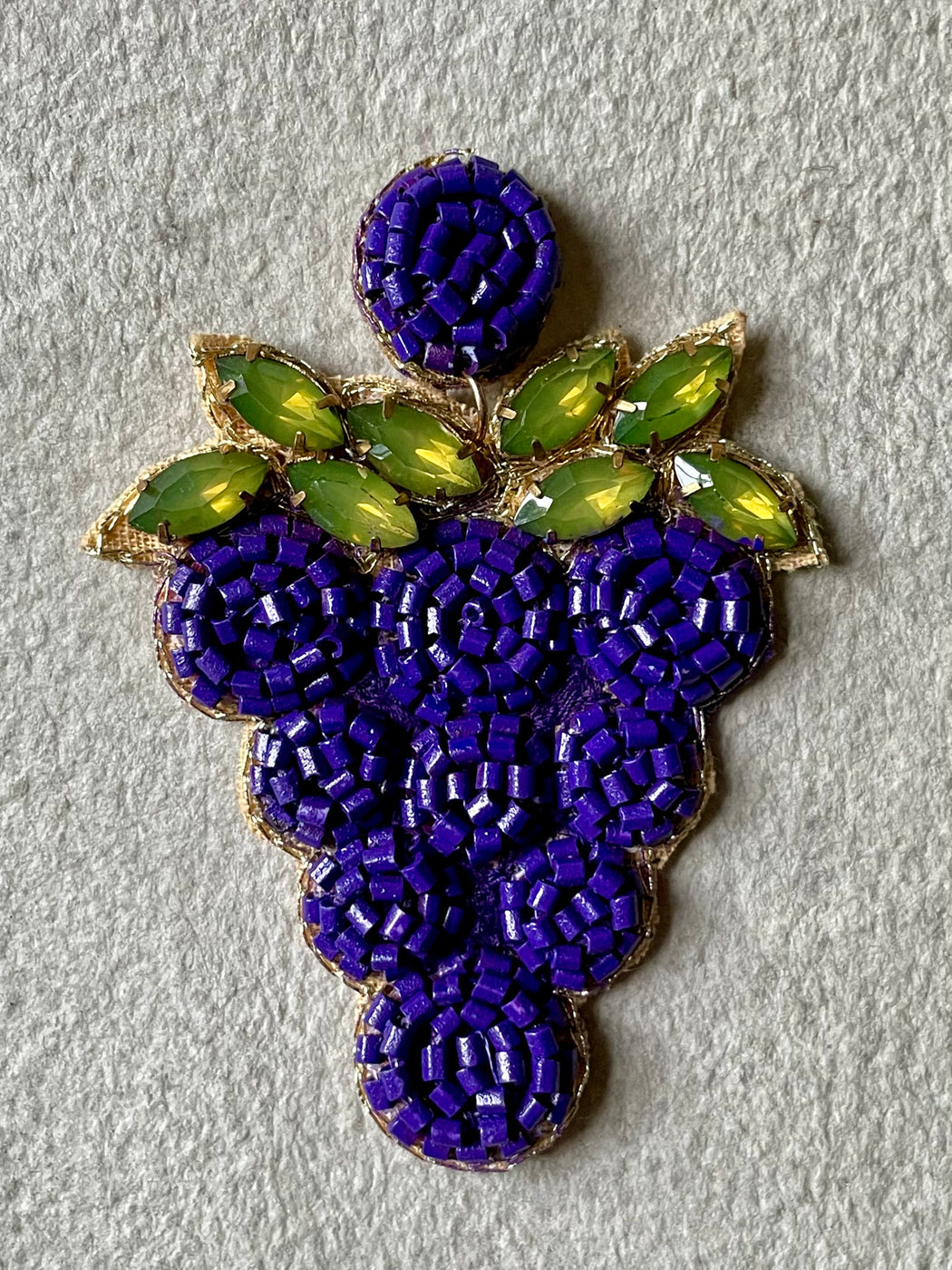 "Grapes" Seed Bead Earrings