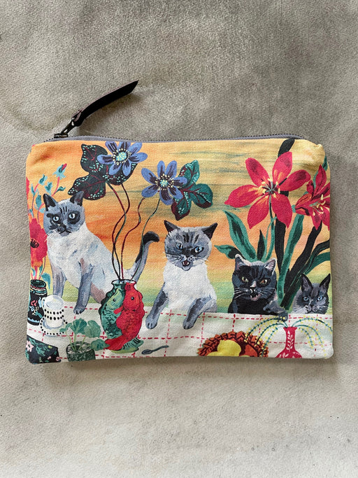 Nathalie Lete "Siamese Cats" Pouch