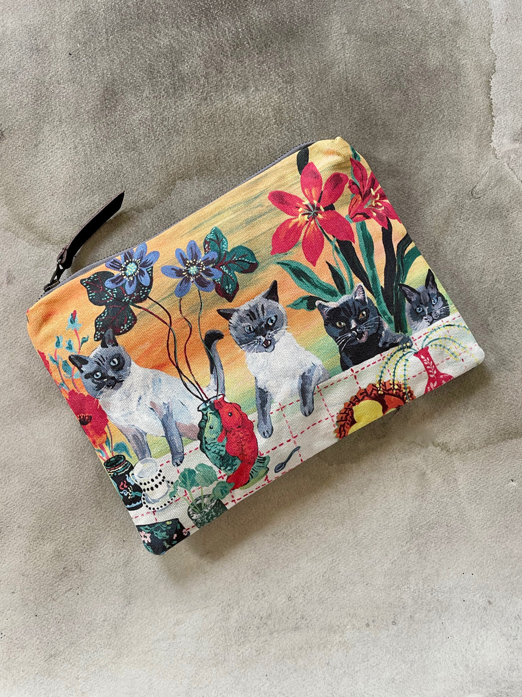 Nathalie Lete "Siamese Cats" Pouch