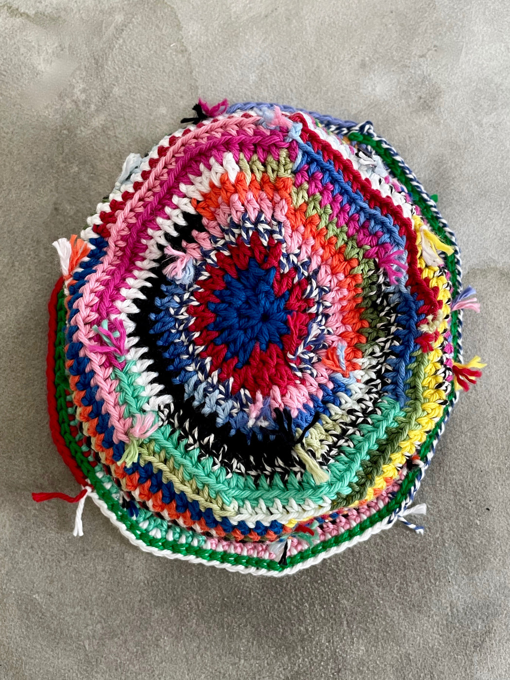 77375 Solid Tone Crochet Bucket Hat